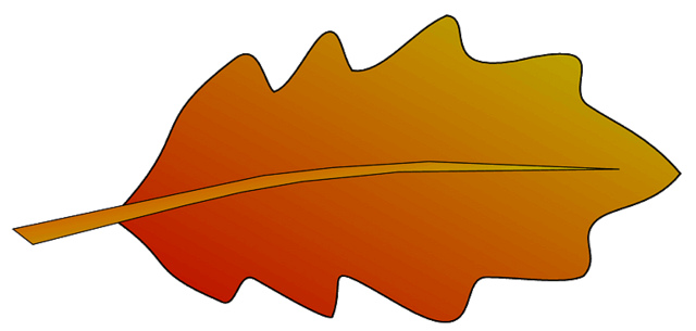 clip art oak leaf silhouette - photo #33