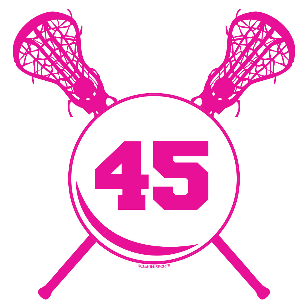 Lacrosse Pillowcase Personalized Girls Lacrosse Sticks with Number ...