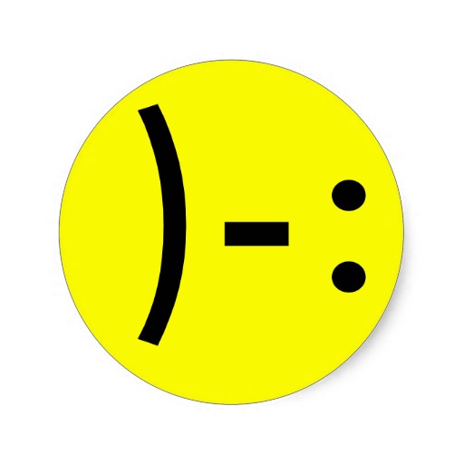 Simple Sad Face Smiley Sticker | Zazzle