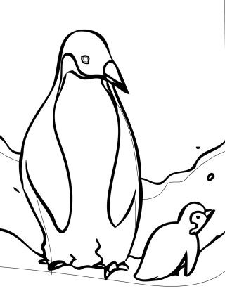 penguins coloring page printable for kids | Coloring Pages