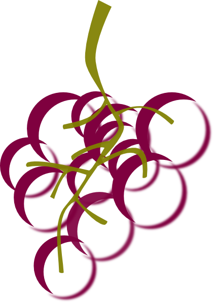Purple Grapes clip art - vector clip art online, royalty free ...