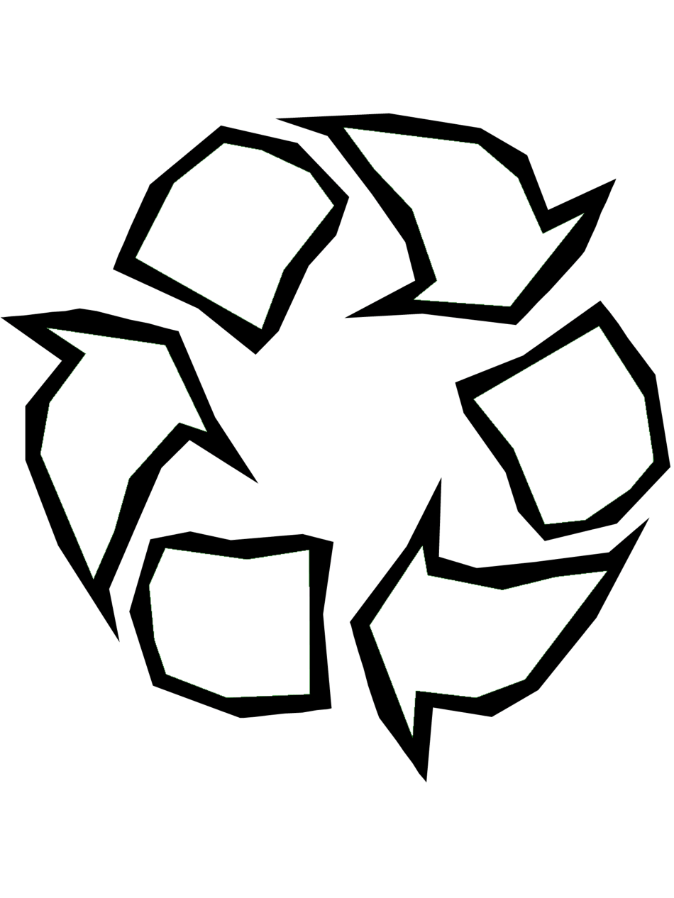 symbols of recycling Colouring Pages