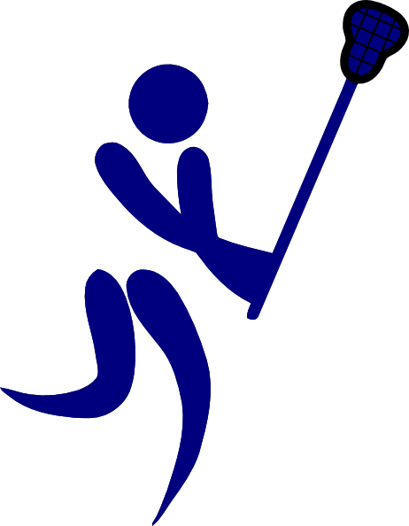 Blue Lacrosse clip art - vector clip art online, royalty free ...