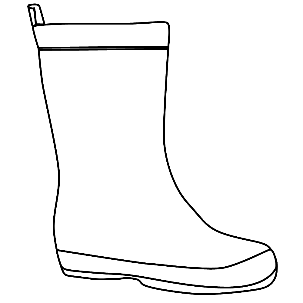 Cowboy Boots Outline Hd | Shoe Clip Art