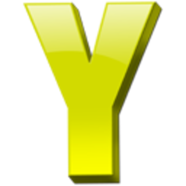 Letter Y Icon 1 image - vector clip art online, royalty free ...