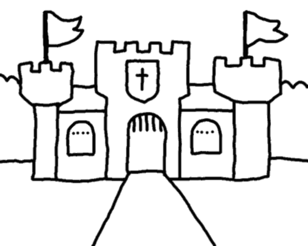 Castle Outline Drawing Images & Pictures - Becuo