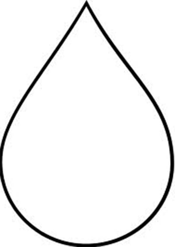 raindrop shape template