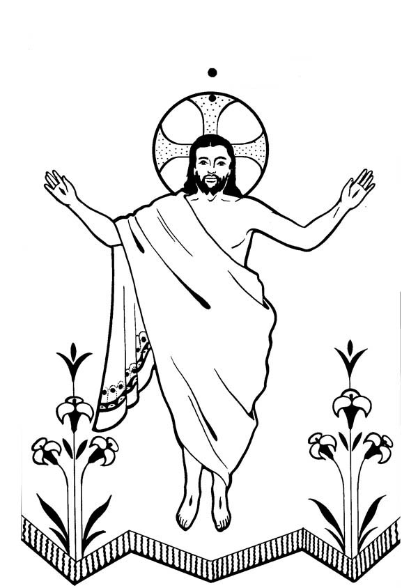free black and white clipart of jesus - photo #33