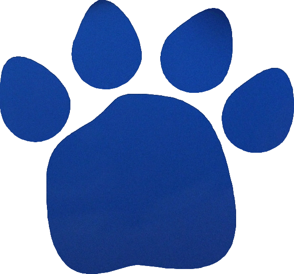 Blue Paw Print Clip Art Vector Online Royalty Free - ClipArt Best ...