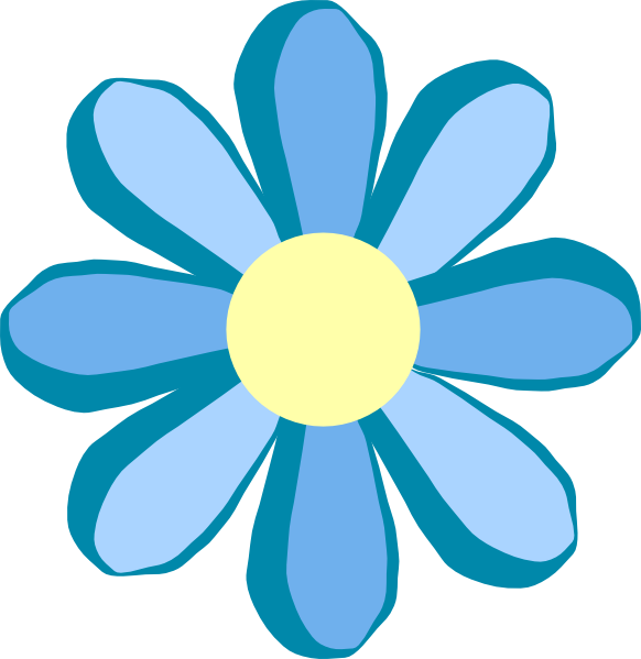 Blue Flower Clipart - ClipArt Best