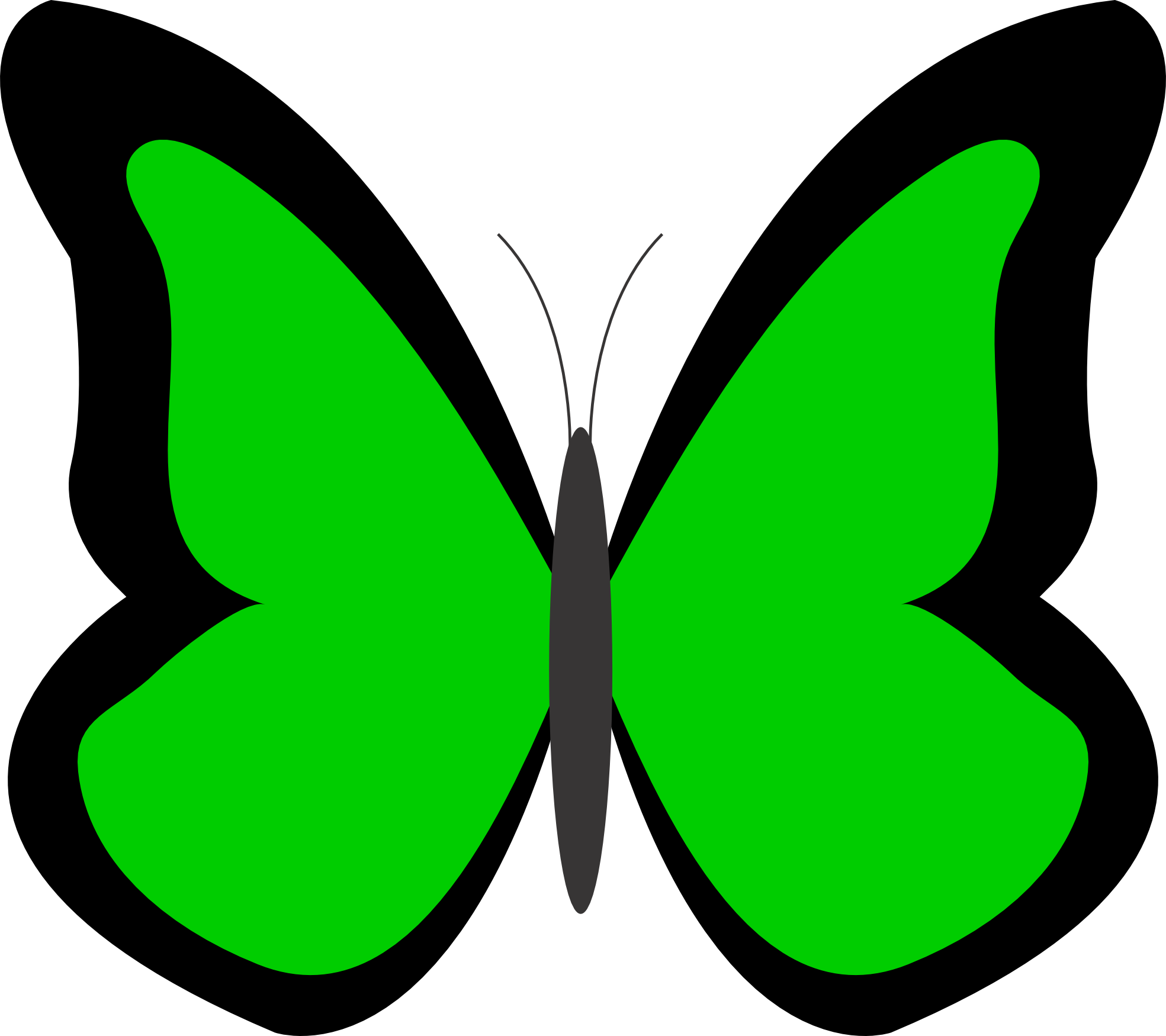 Green Butterfly Clip Art - ClipArt Best