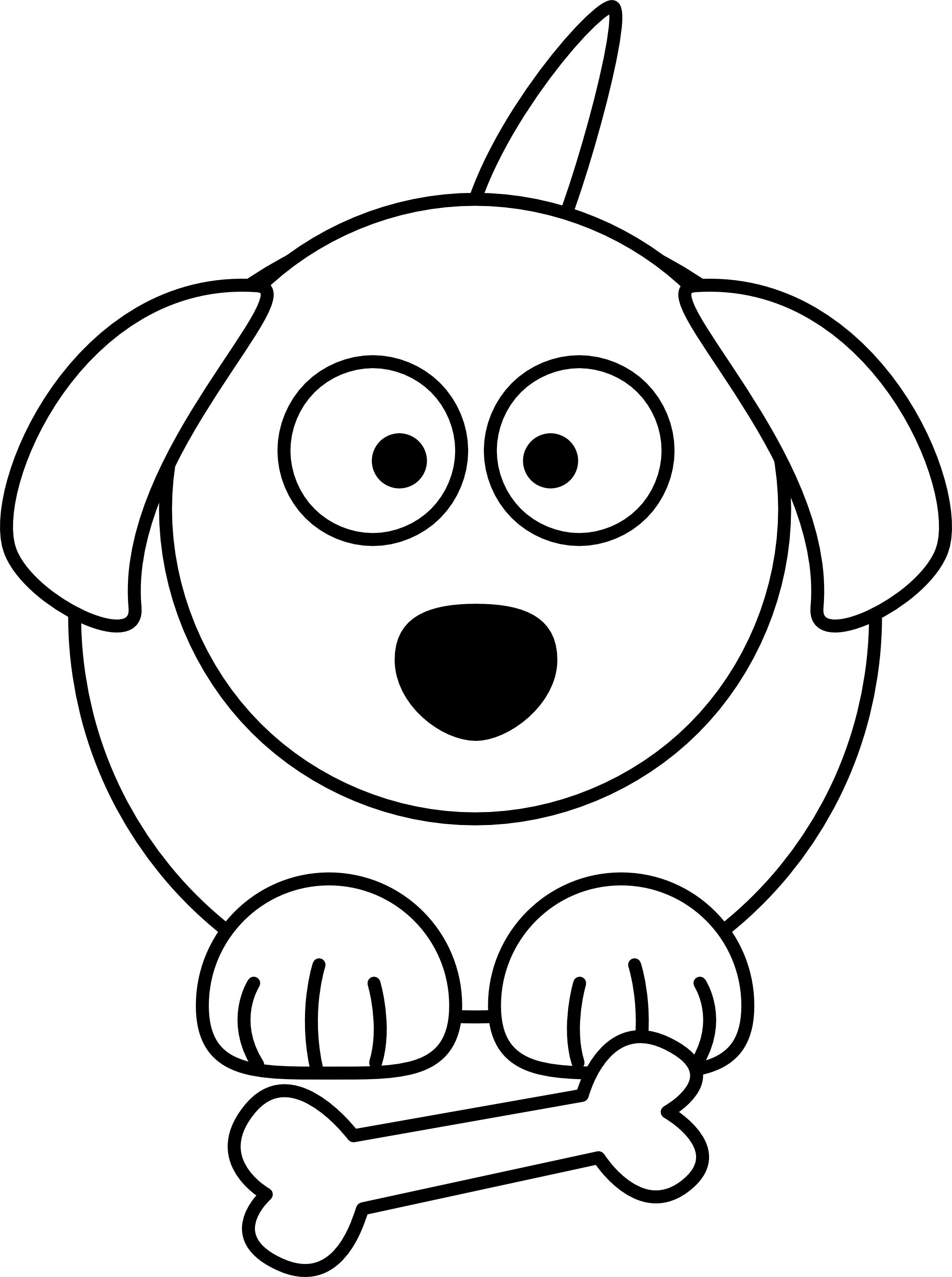 Images For > Black And White Dog Cartoon