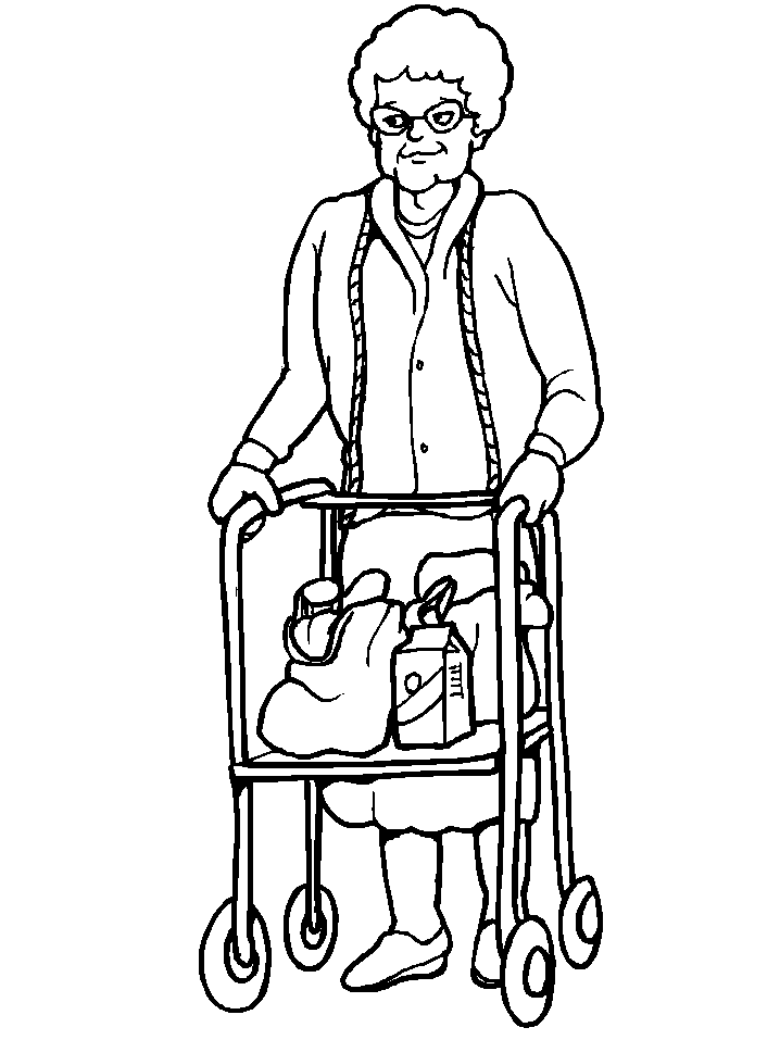 Crutches Coloring Pages