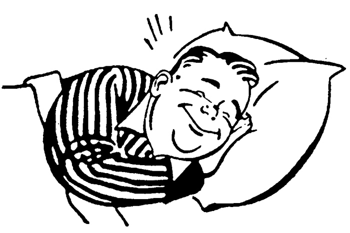 Pix For > Guy Sleeping Clipart