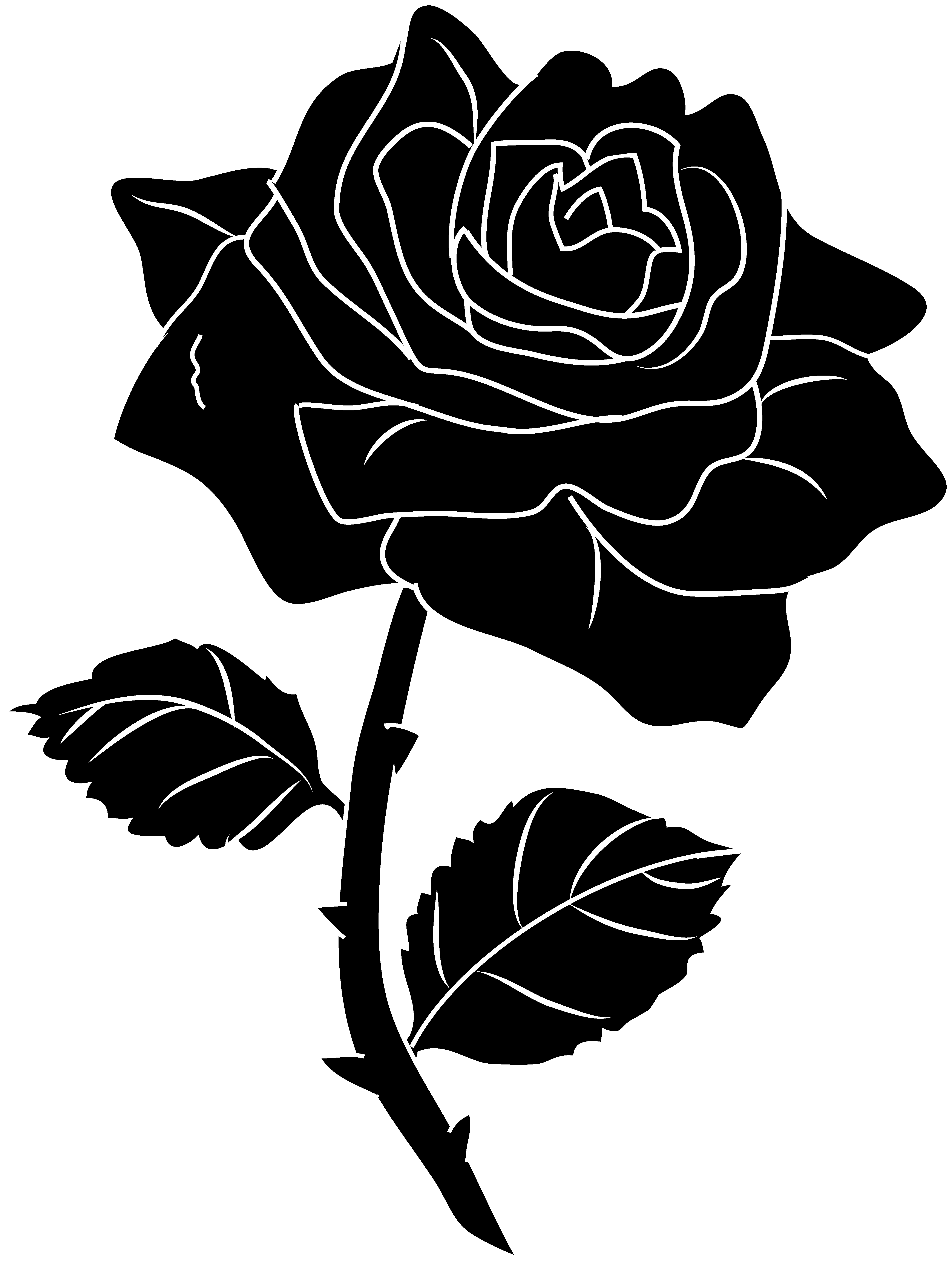 Rose Silhouette - Cliparts.co