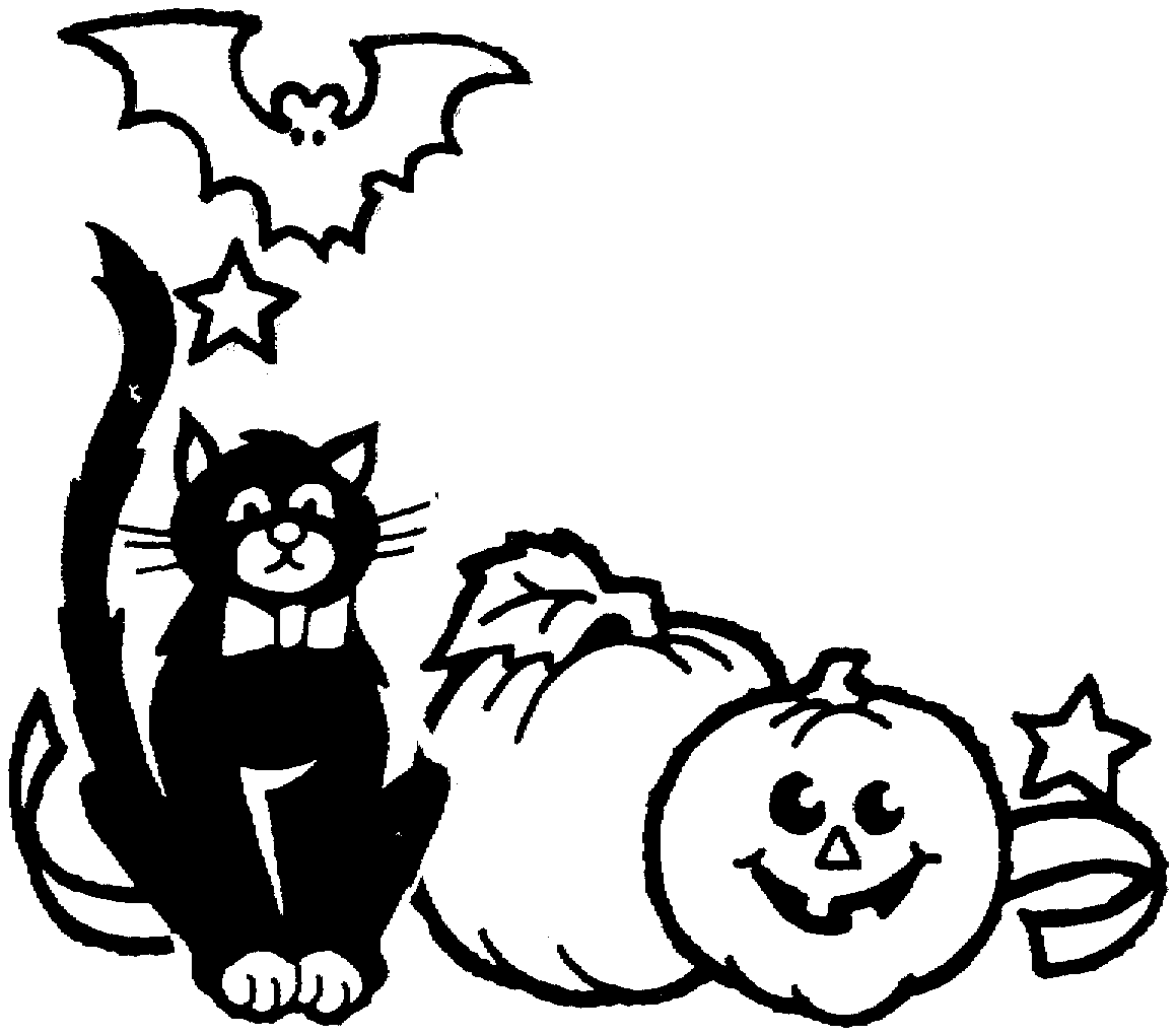 free black white halloween clip art - photo #30