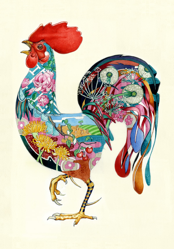 Rooster in Various Mythologies | Watercolour illustrator ...