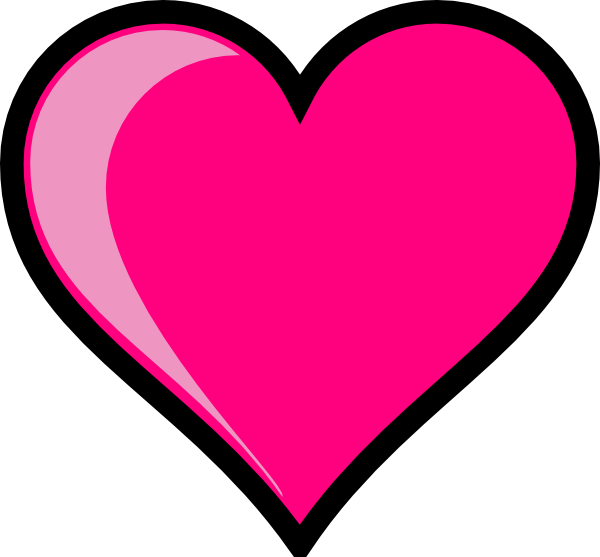 Pink Valentine Hearts Clip Art