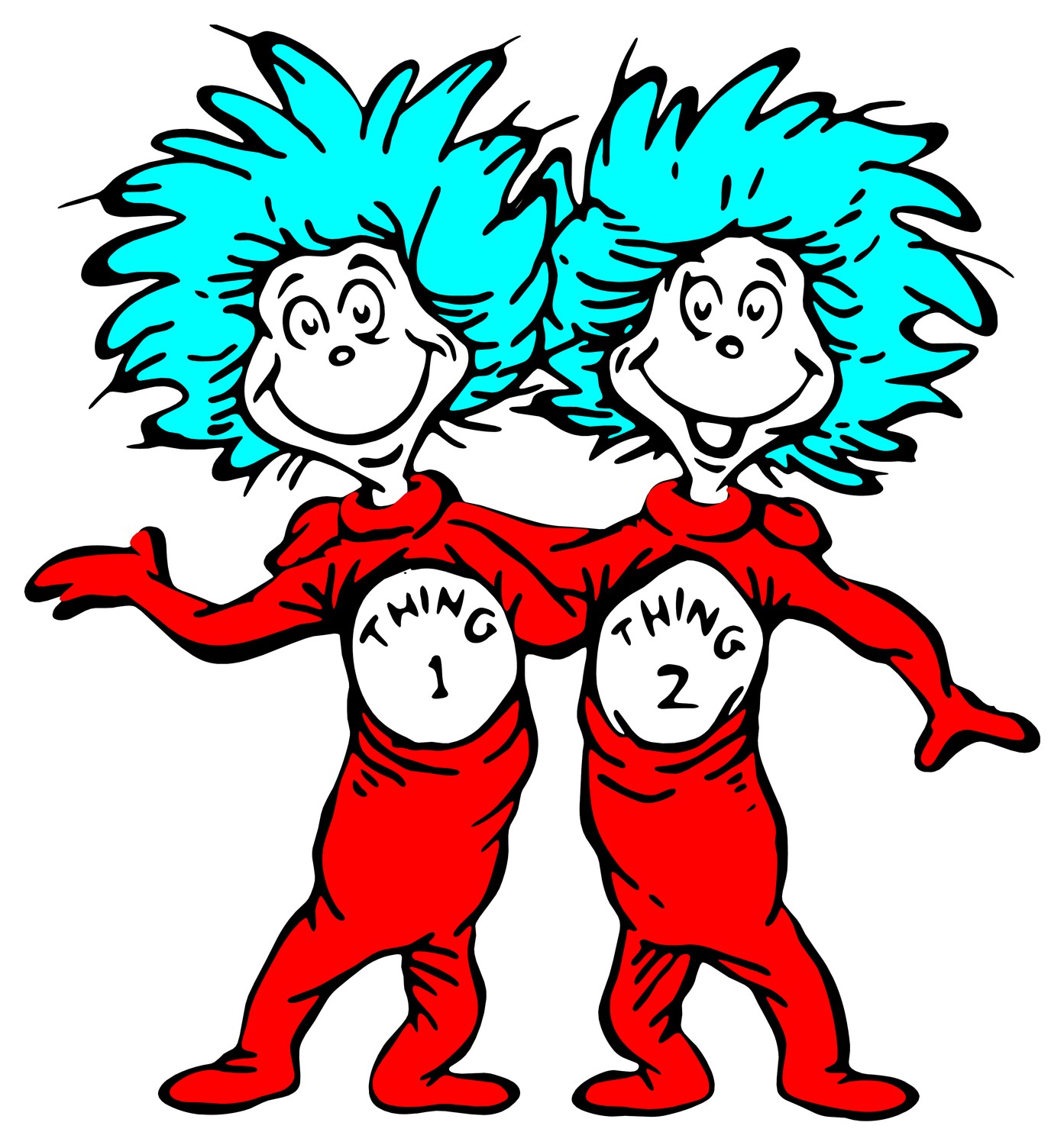 Dt Durss Thing 1 & Thing 2 | DR SUESS | Pinterest