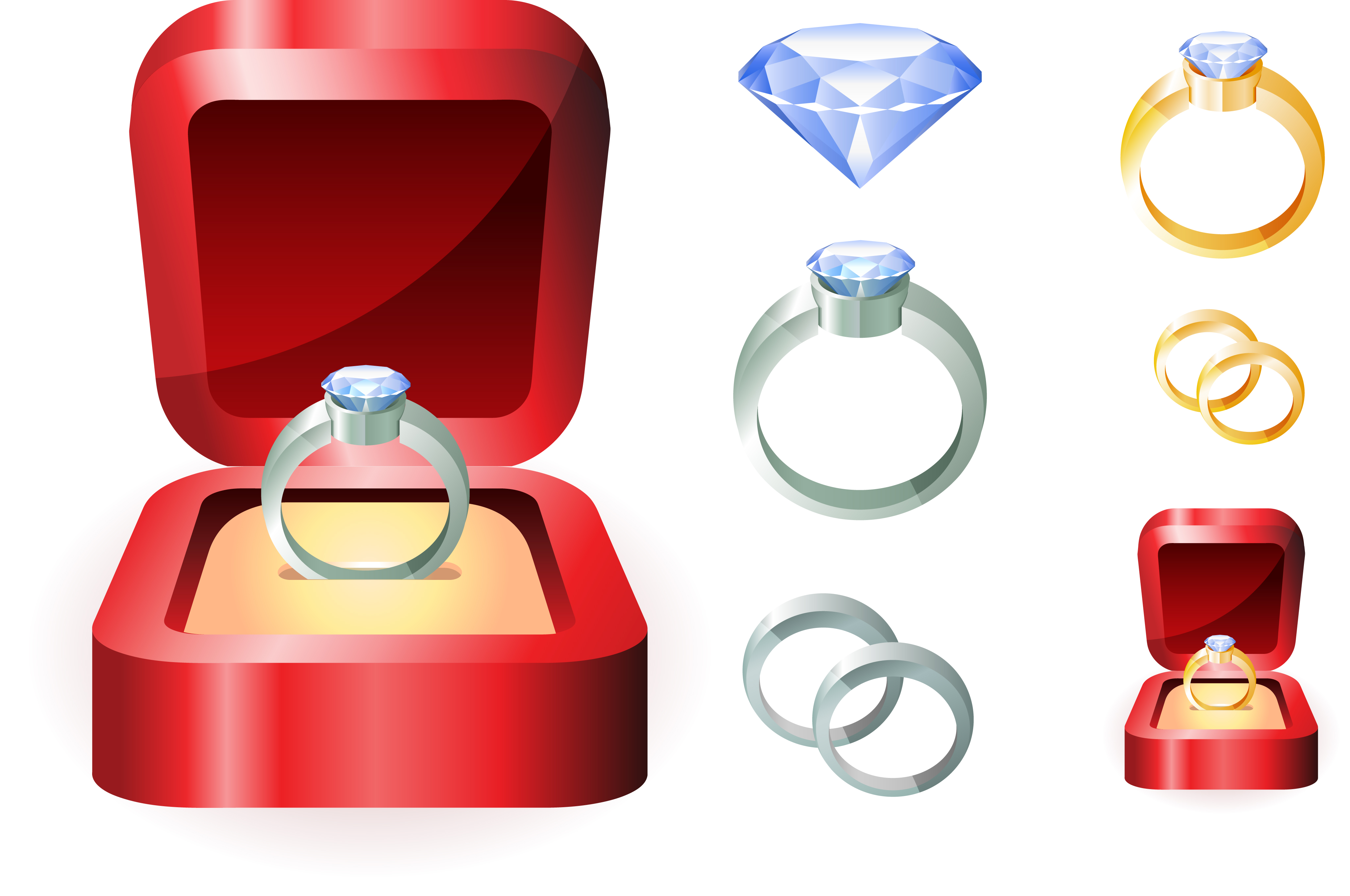 Wedding ring clip art Free Vector / 4Vector
