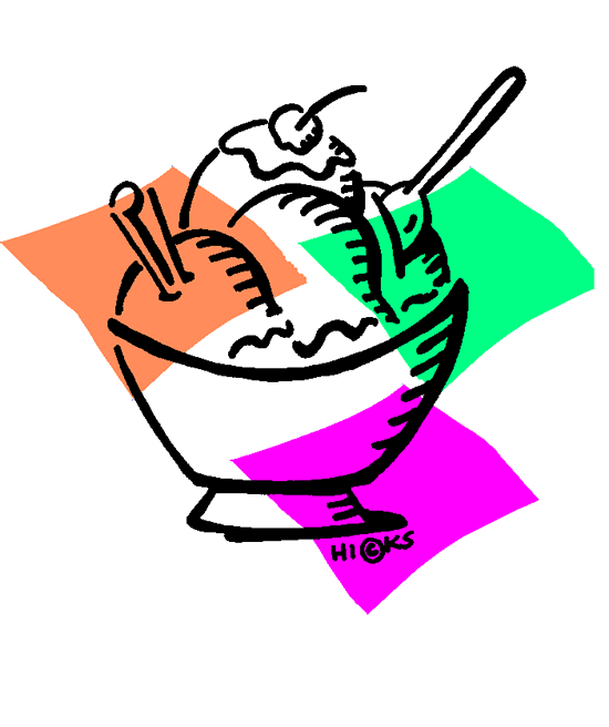 ice cream sundae (in color) - Clip Art Gallery