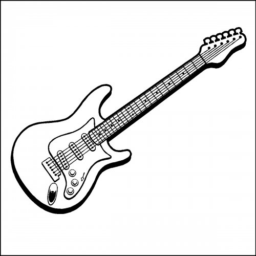 Electric Guitar Wall Decal Art Stickers | EyeCandySigns ...