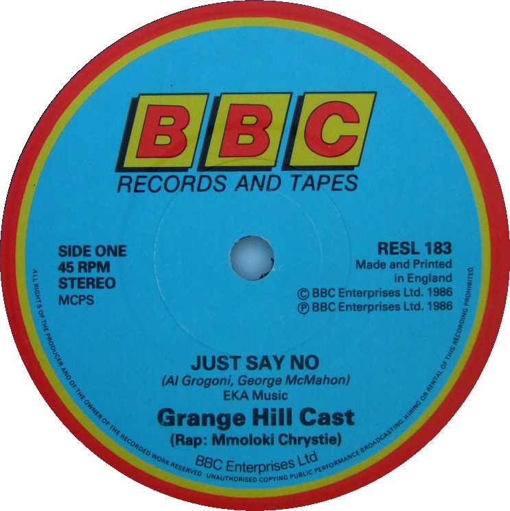 45cat - Grange Hill Cast - Just Say No / Just Say No (Instrumental ...