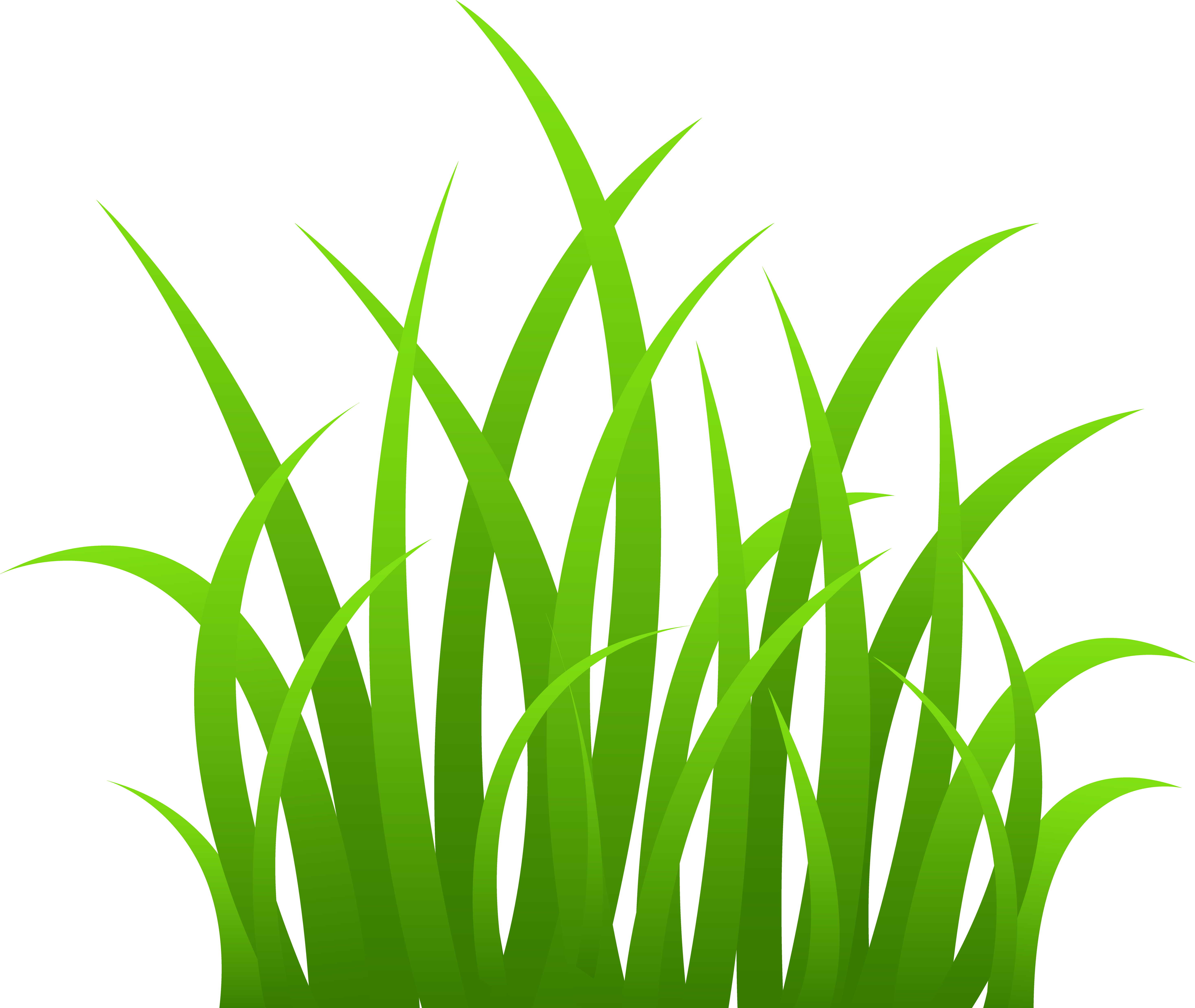 Strands of Green Grass - Free Clip Art