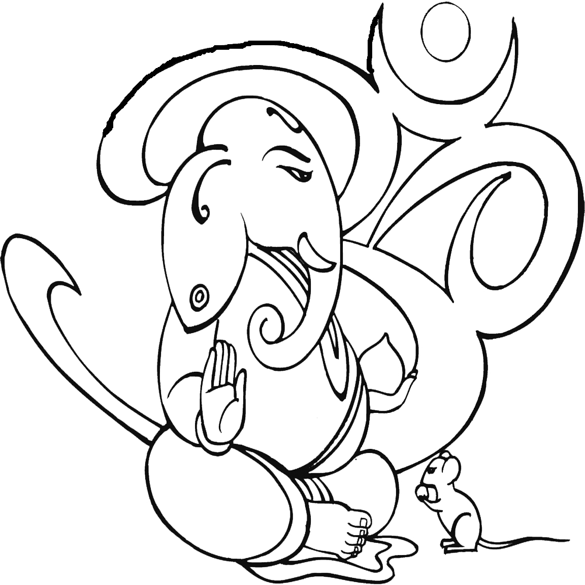 Lord Ganesha Drawing - Cliparts.co