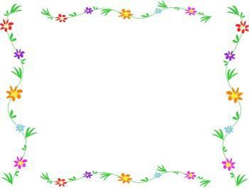 free simple flower page border design | most viewwd | Pinterest