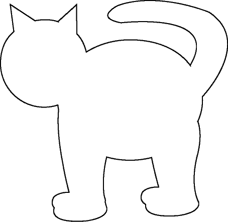 Cat Template Cliparts co