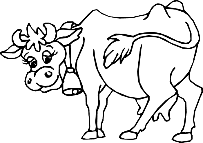 Disney Cow Coloring Page | WhipperSnaPpers | Pinterest