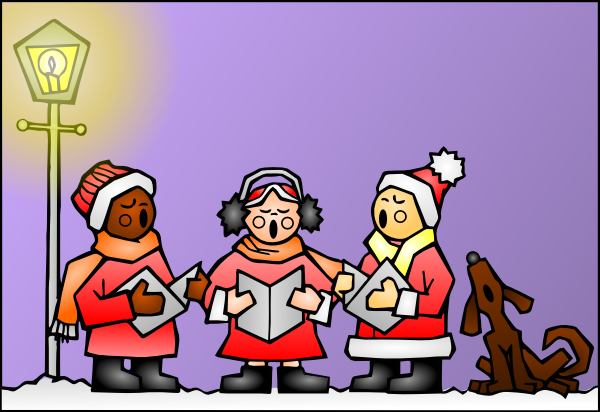 Christmas Choral clip art - vector clip art online, royalty free ...