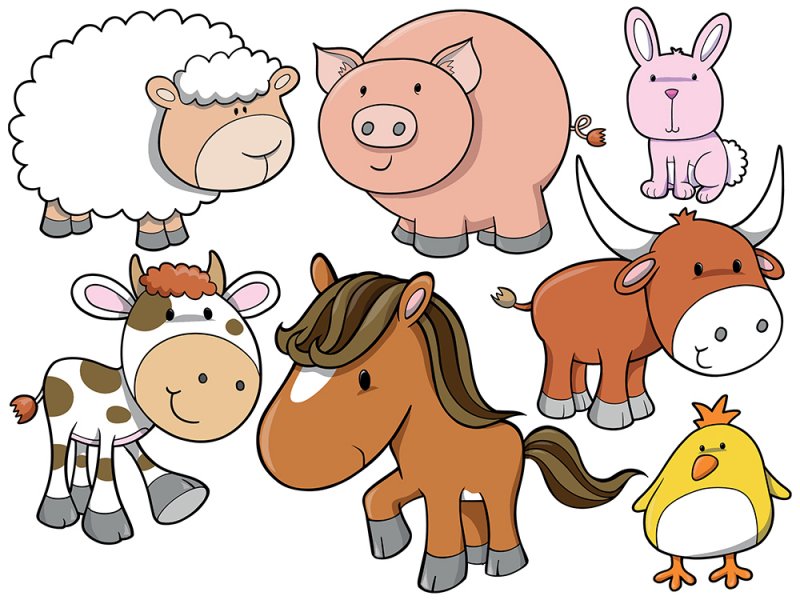 8cxraLd5i.jpg (800×600) | Animal clipart, Cartoon animals, Farm animals