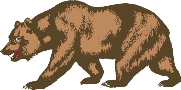 California Bear Clip Art at Clker.com - vector clip art online ...