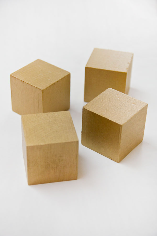 DIY Glittery Wooden Block Puzzle Valentines