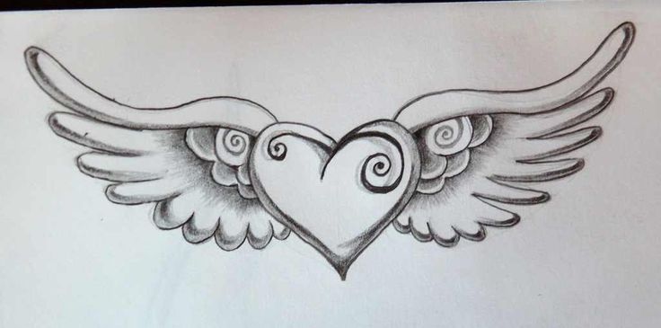 Heart With Wings - Cliparts.co