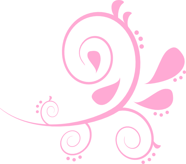 Paisley Curves Bakery Pink clip art - vector clip art online ...