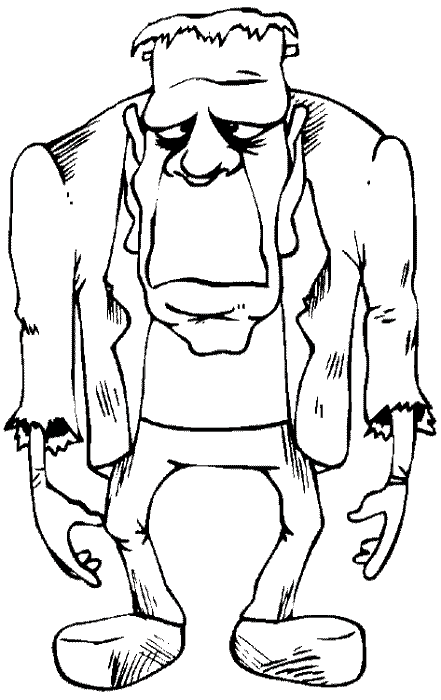 Frankenstein Page Coloring Pages