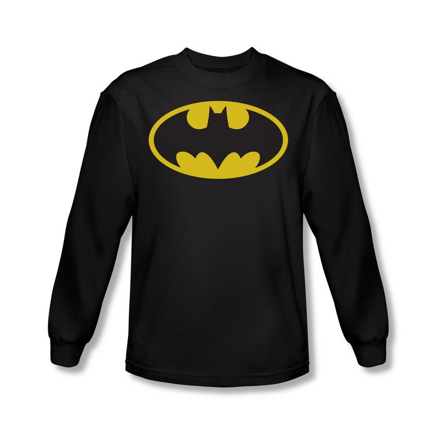 Amazon.com: Batman Symbol Long-sleeve Shirt (Extra Large, Black ...