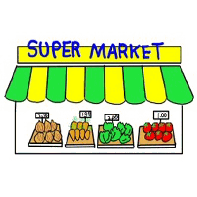 Grocery Store Clipart Black And White | Clipart Panda - Free ...