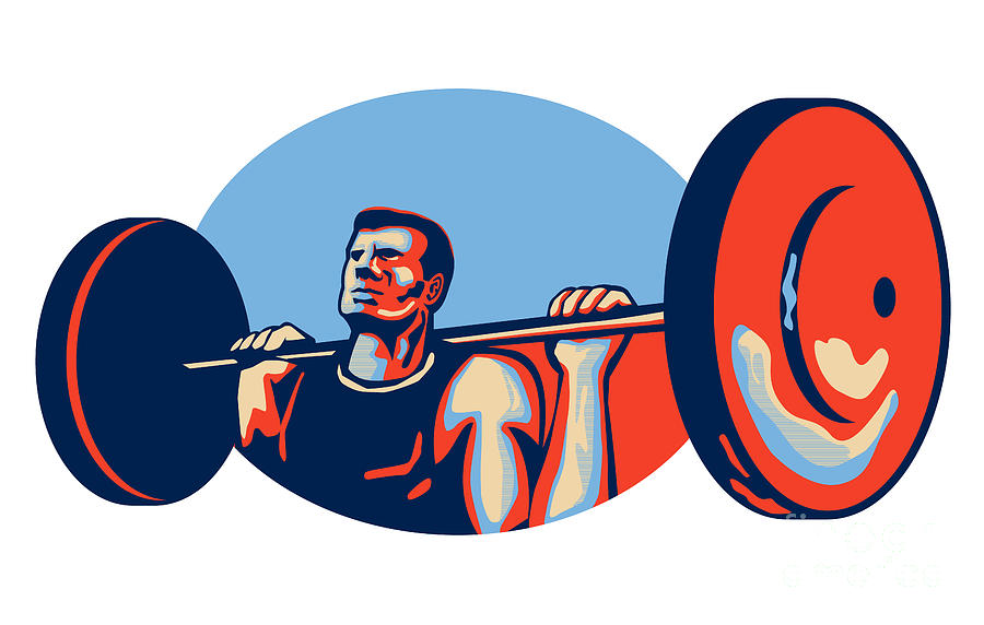 Weightlifting Art for Sale