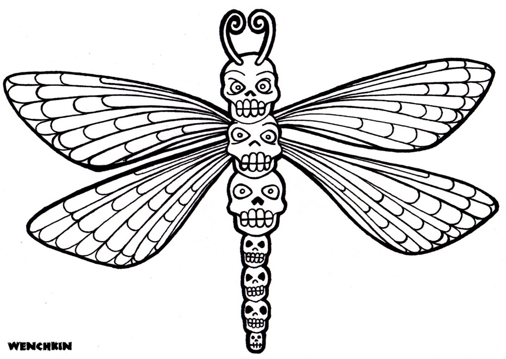 Dragonfly Colouring Pages To Print | Laptopezine.