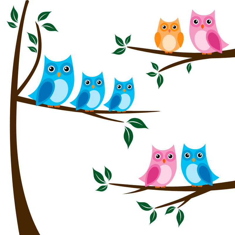 Owl On Branch Clip Art - Cliparts.co