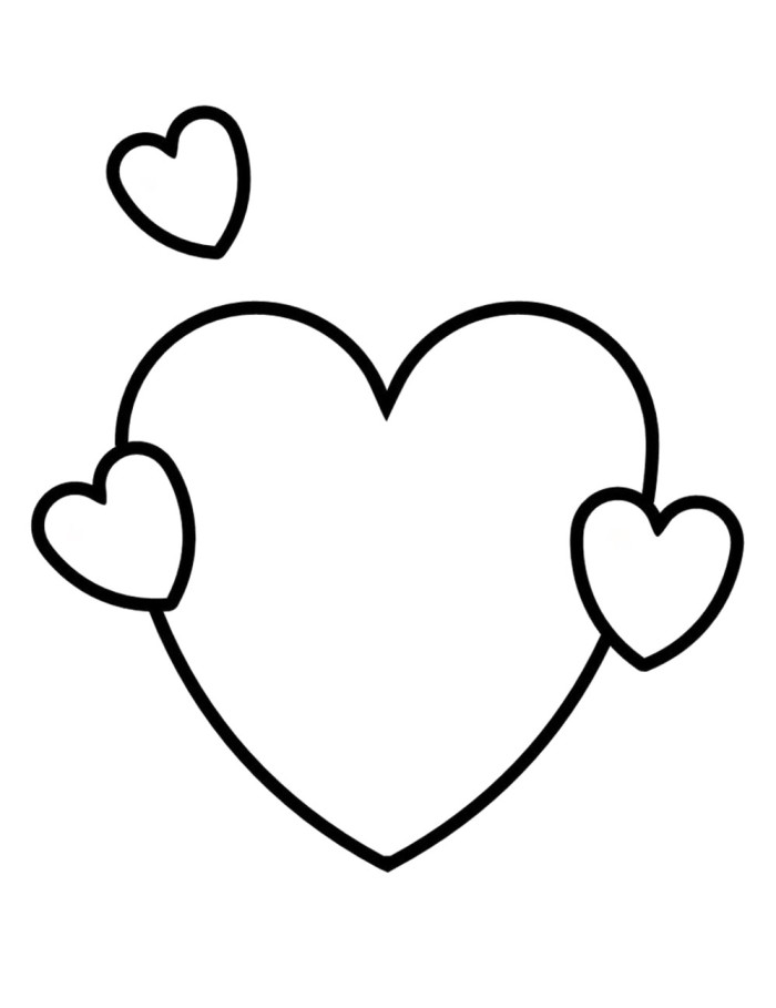 Free Valentine Heart Coloring Sheets - Valentines Cartoon Coloring ...