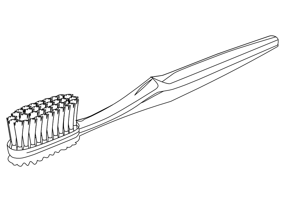 hair brush clipart black and white - photo #31