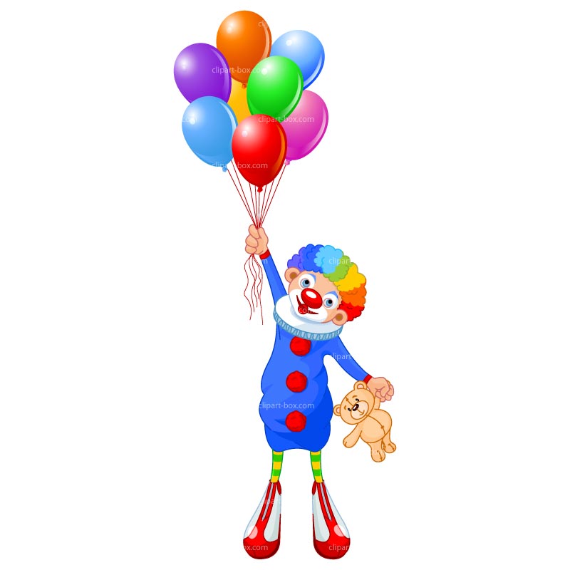 clown with balloons clipart - photo #9