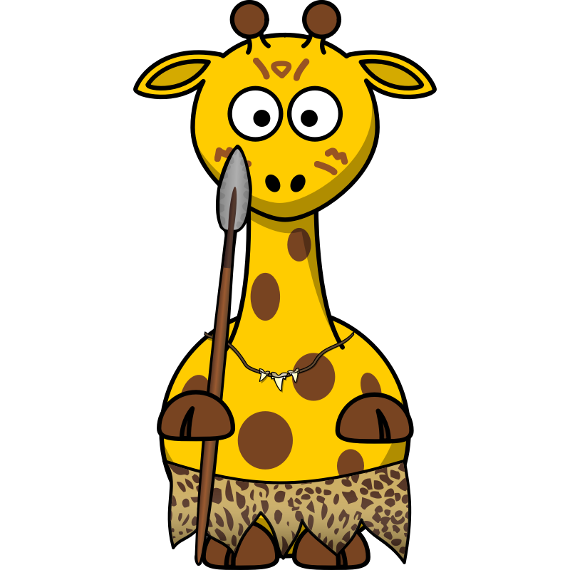 Clipart - Giraffe wild