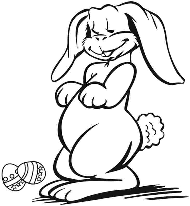 Coloring Sheets Easter Bunny Free For Kids & Boys #