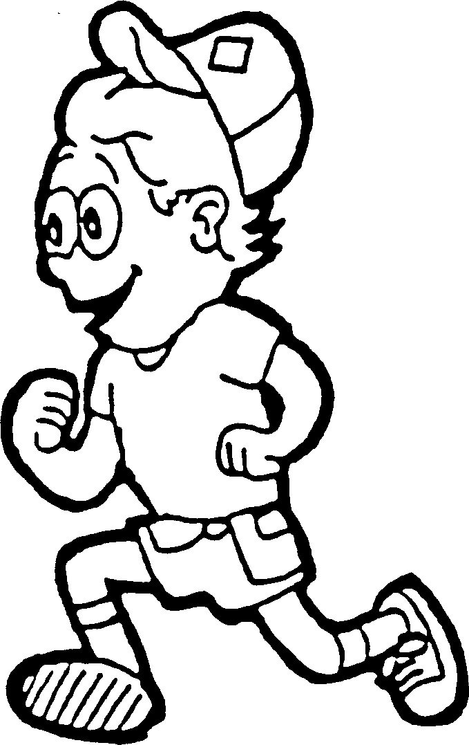 c running Colouring Pages